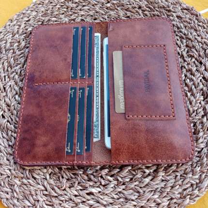 Colorado Kahverengi Telefon Bölmeli Cüzdan