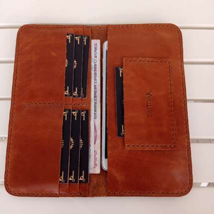 Frisko Kahverengi Telefon Bölmeli Cüzdan