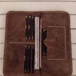 Dolaplı Crazy Gri Telefon Bölmeli Cüzdan