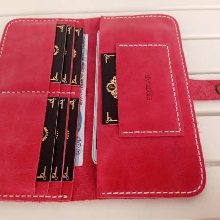 Frisko Pembe Çıtçıtlı Telefon Bölmeli Cüzdan