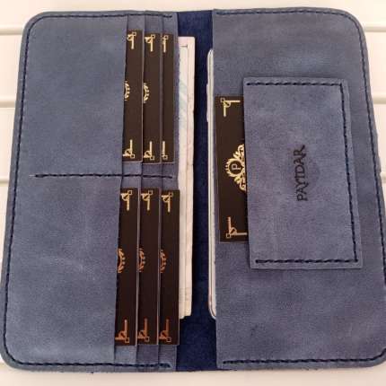 Tiena Mavi Telefon Bölmeli Cüzdan