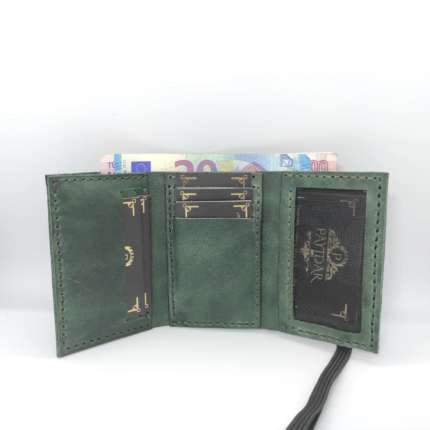 Zümrüt Yeşili 3'e Katlamalı Payidar Cüzdan