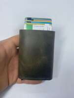 Haki Yeşili Mekanizmalı Cüzdan - Görsel 4