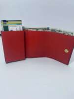 Kırmızı Mekanizmalı Cüzdan