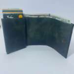 Zümrüt Yeşili Mekanizmalı Cüzdan