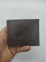 Kahverengi Payidar Şeffaf Bölmeli Cüzdan - Görsel 2