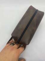 Kahverengi Payidar Dopp Kit Çanta - Görsel 4