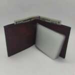 Bordo Payidar Şeffaf Bölmeli Cüzdan