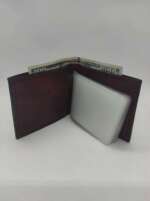 Bordo Payidar Şeffaf Bölmeli Cüzdan